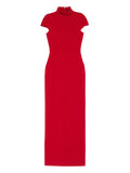 Solace London Lang Maxi Dress — Red — Size XS — Front View