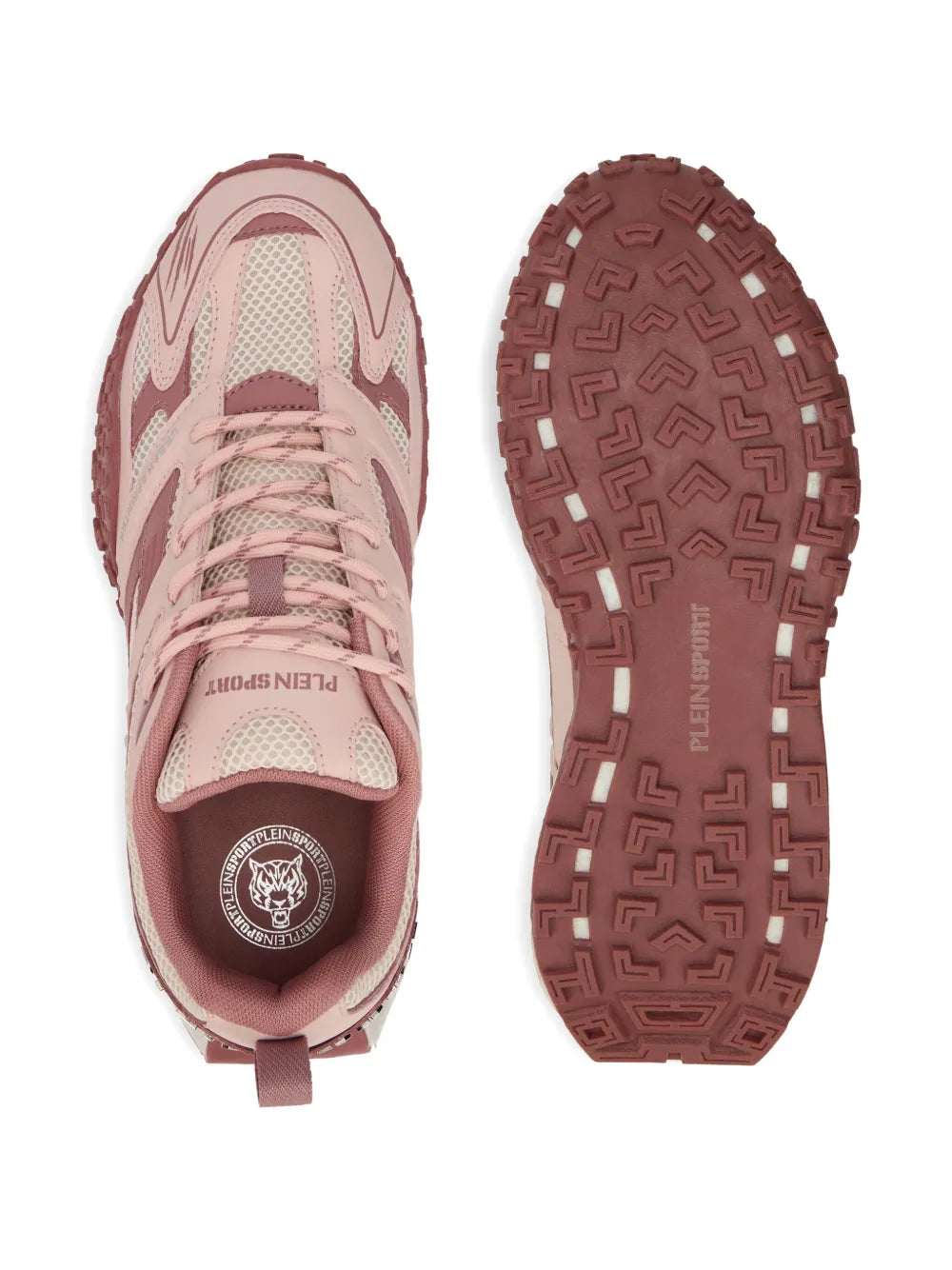 Plein Sport Urban Sprinter Lettering — Pink — Size US M 3.5 - US W 5 — Top View