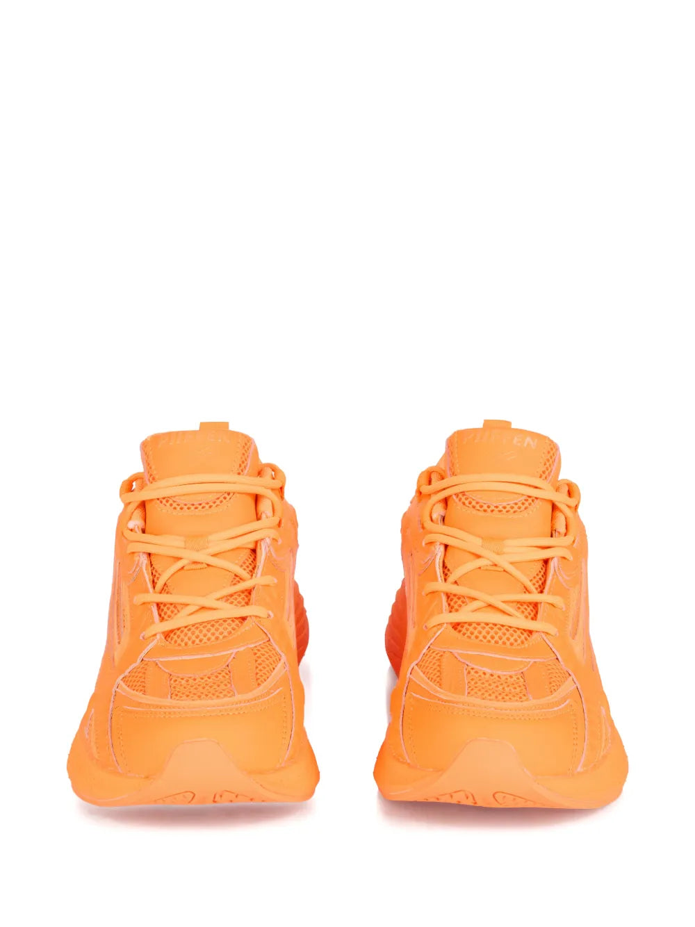 Plein Sport Pegasus Project Lace-Up — Orange — Size US M 3.5 - US W 5 — Back View