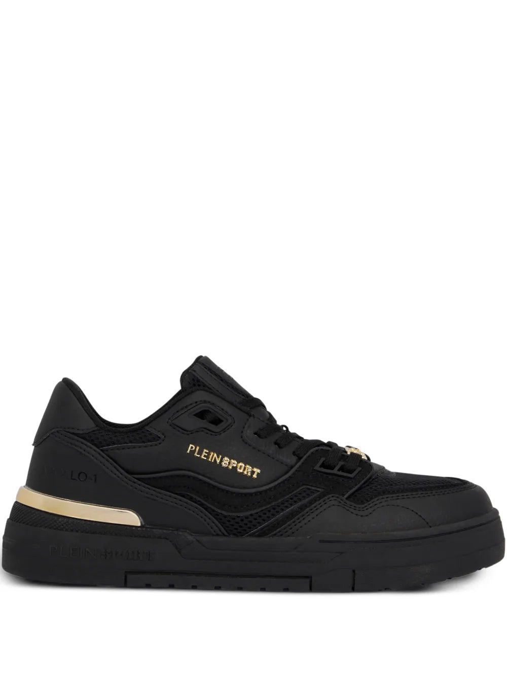 Plein Sport Apollo-1 Lace-Up — Black — Size US M 3.5 - US W 5 — Front View