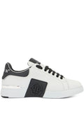 Philipp Plein Logo Plaque Low-Top Trainers — Black — Size US M 3.5 - US W 5 — Front View