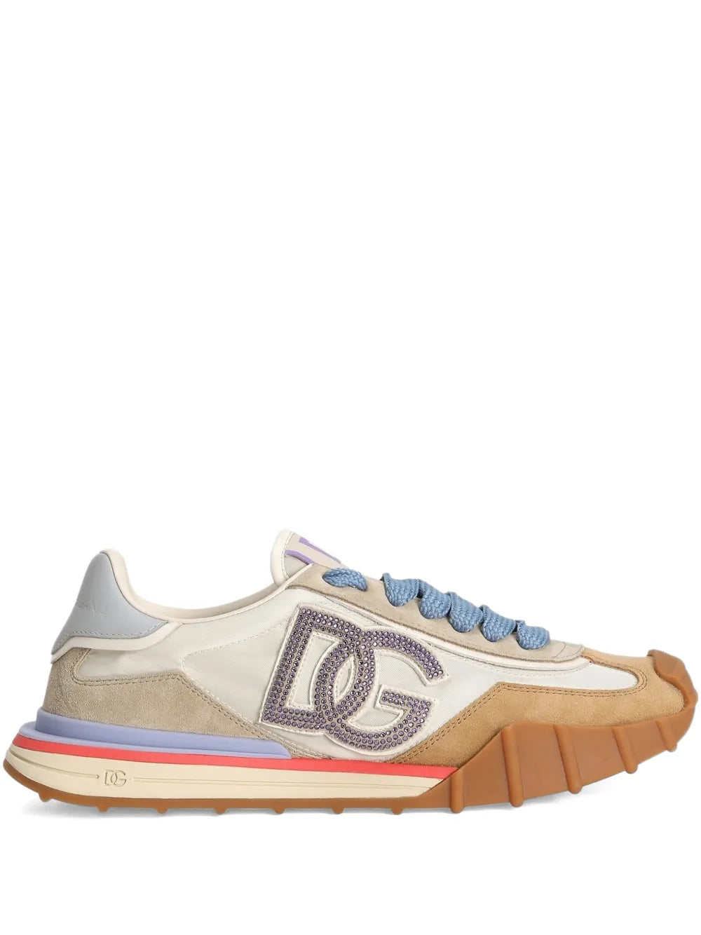 Dolce & Gabbana Logo-Detail — Beige — Size US M 3.5 - US W 5 — Front View