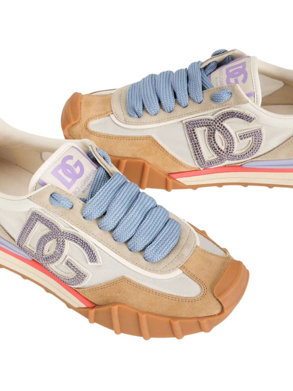 Dolce & Gabbana Logo-Detail — Beige — Size US M 3.5 - US W 5 — Top View