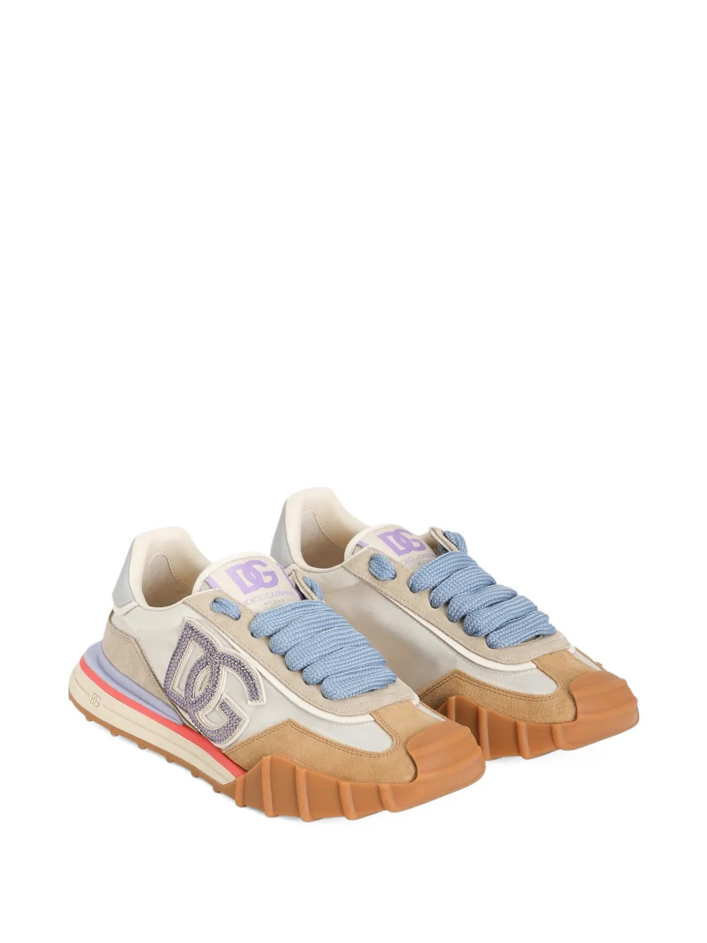 Dolce & Gabbana Logo-Detail — Beige — Size US M 3.5 - US W 5 — Side View