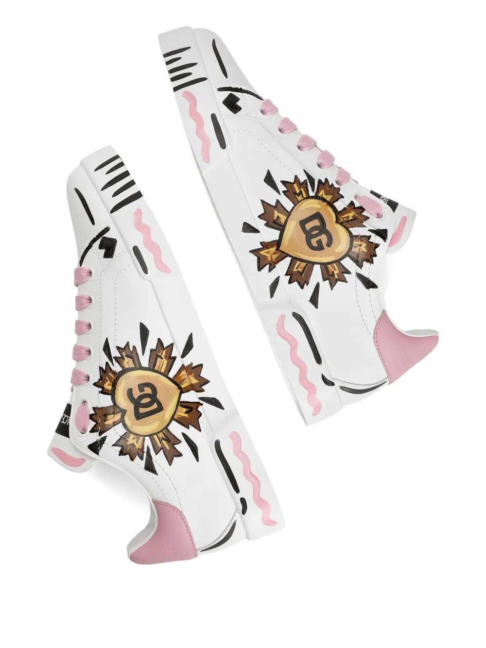 Dolce & Gabbana Logo-Detailing — White — Size US M 3.5 - US W 5 — Top View