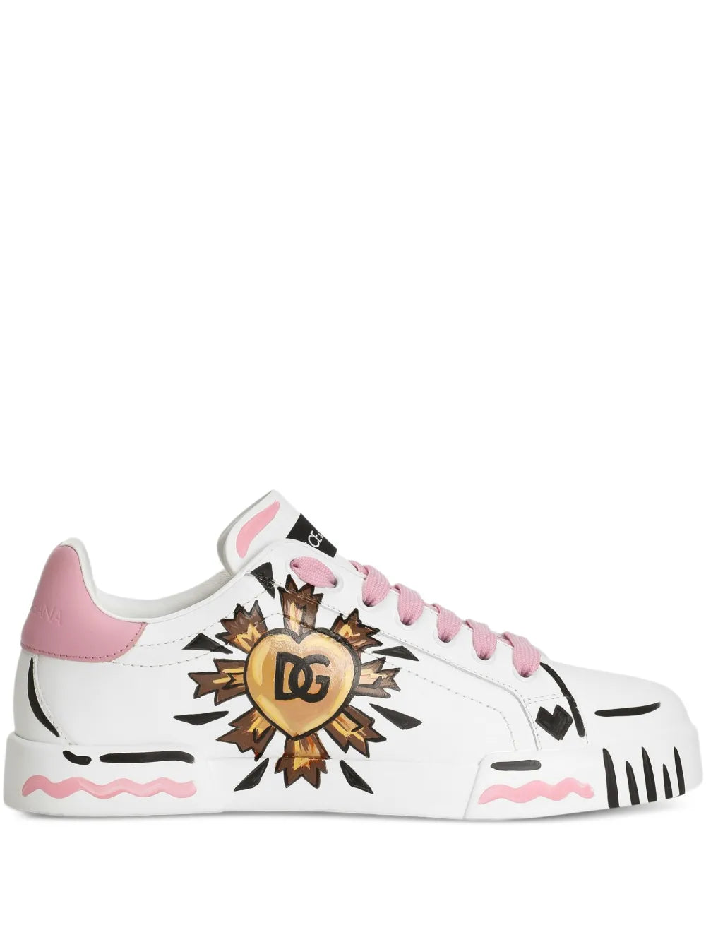 Dolce & Gabbana Logo-Detailing — White — Size US M 3.5 - US W 5 — Front View