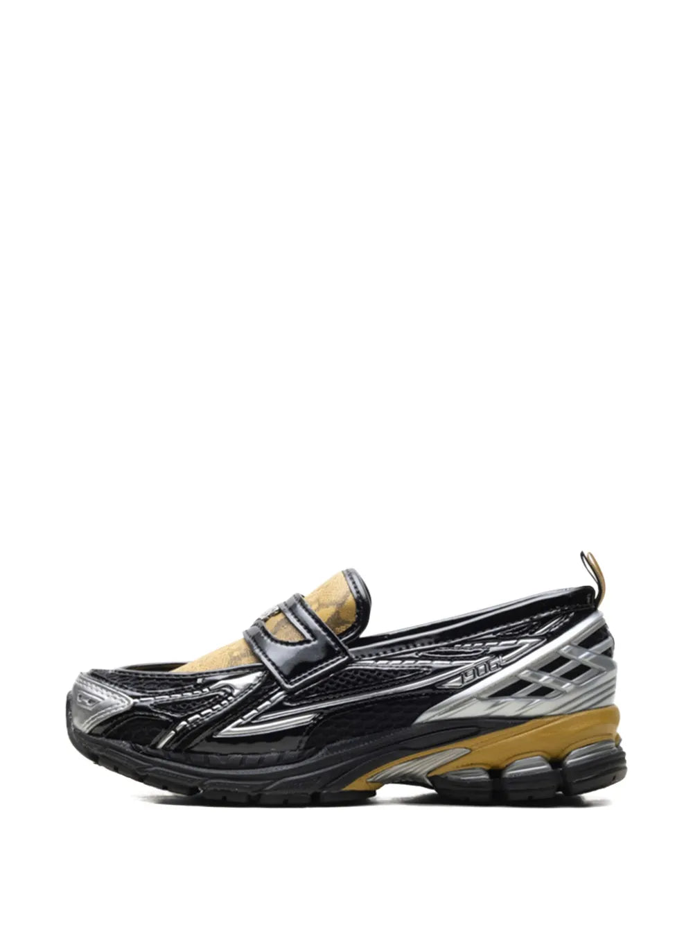 New Balance X Ganni 1906L Snake-Print — Black — Size US M 3.5 - US W 5 — Back View