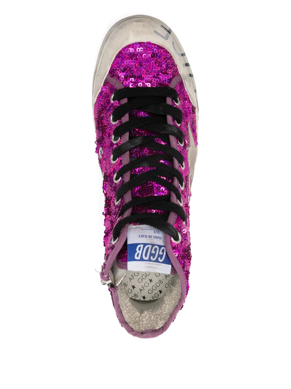 Golden Goose Francy Penstar Sequinned — Same as shown — Size US M 3.5 - US W 5 — Top View