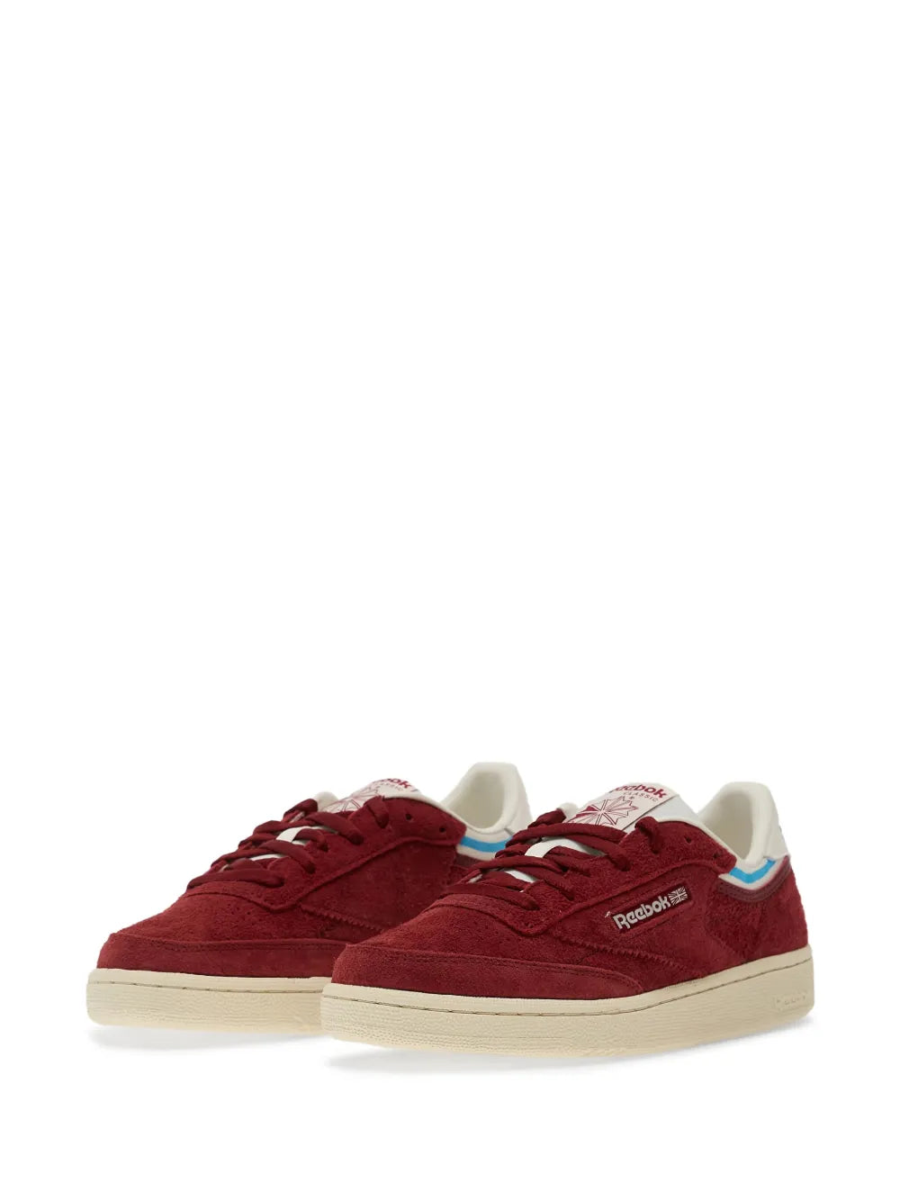 Reebok Club C 85 Lace-Up — Red — Size US M 3.5 - US W 5 — Side View