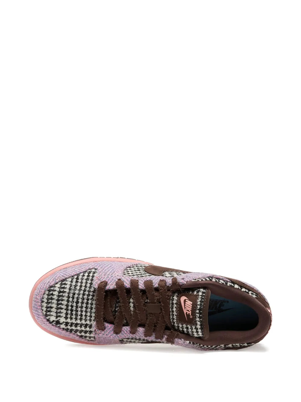 Nike X Harris Tweed Dunk Low — Purple — Size US M 3.5 - US W 5 — Detail View