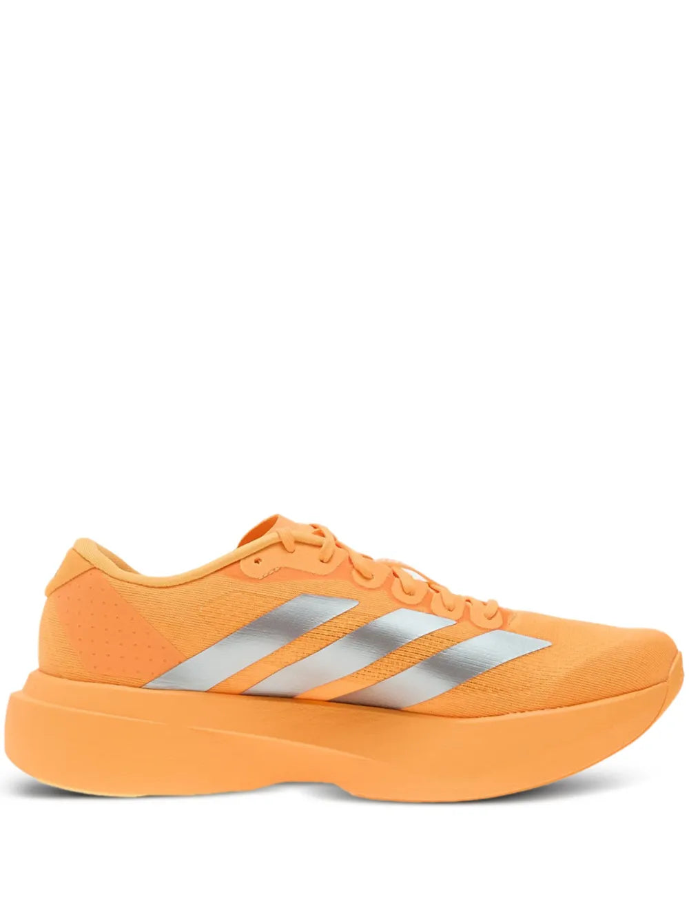 adidas Adizero Evo Sl Stripes — Orange — Size US M 3.5 - US W 5 — Front View