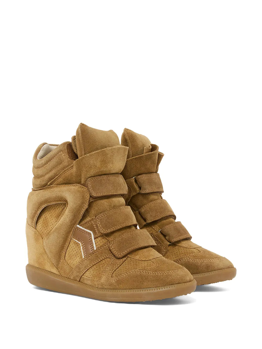 ISABEL MARANT Bekett Velvet Strap — Brown — Size US M 3.5 - US W 5 — Side View