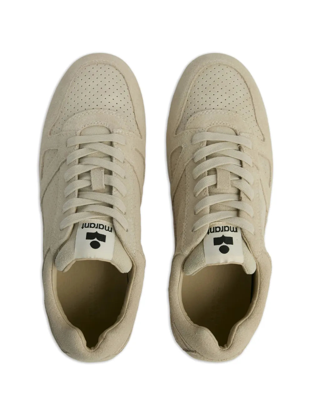 ISABEL MARANT Perforated Low — Beige — Size US M 3.5 - US W 5 — Top View