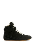 ISABEL MARANT Senny High Leather — Black — Size US M 3.5 - US W 5 — Front View