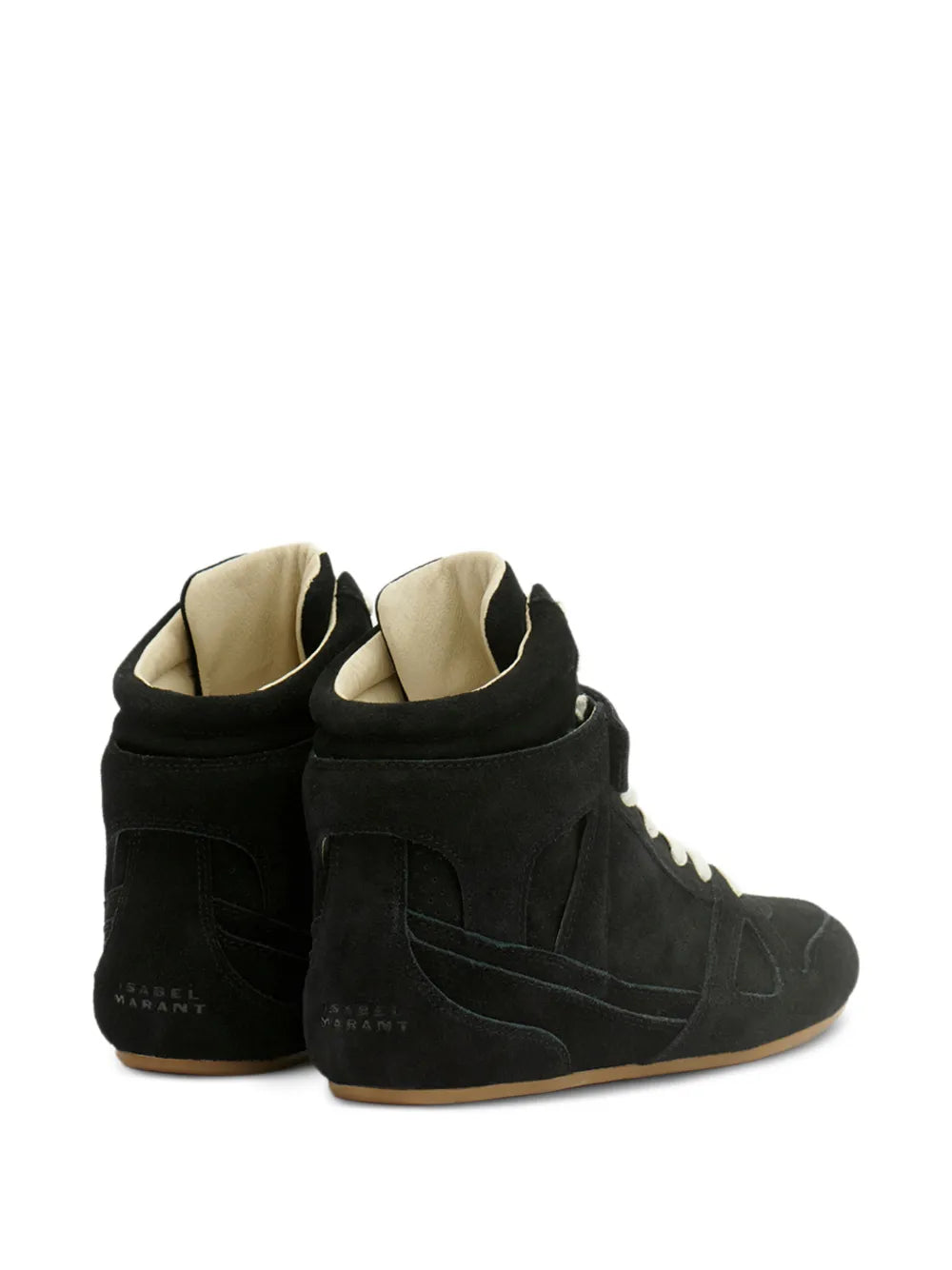 ISABEL MARANT Senny High Leather — Black — Size US M 3.5 - US W 5 — Back View