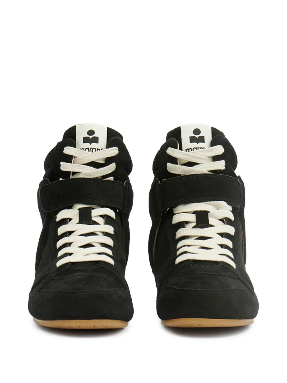 ISABEL MARANT Senny High Leather — Black — Size US M 3.5 - US W 5 — Top View