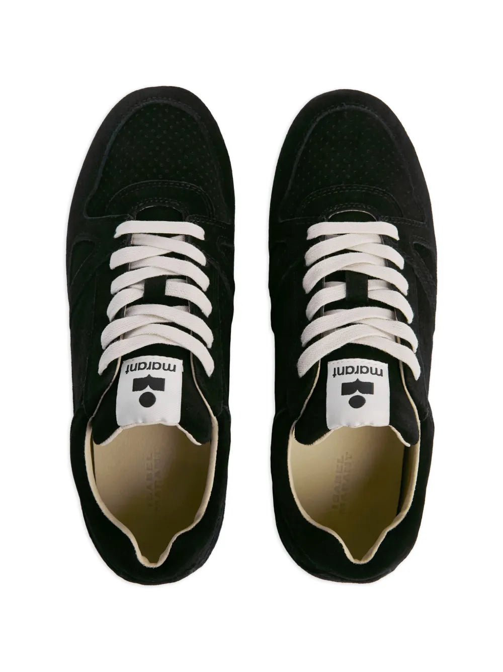 ISABEL MARANT Low Leather — Black — Size US M 3.5 - US W 5 — Top View