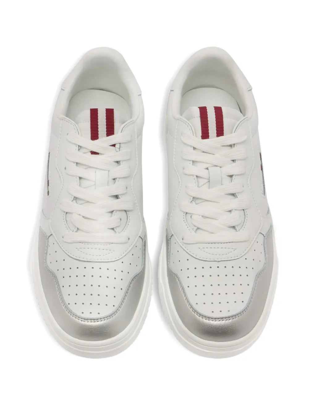 Bally Perforated Jasper Leather — White — Size US M 3.5 - US W 5 — Back View