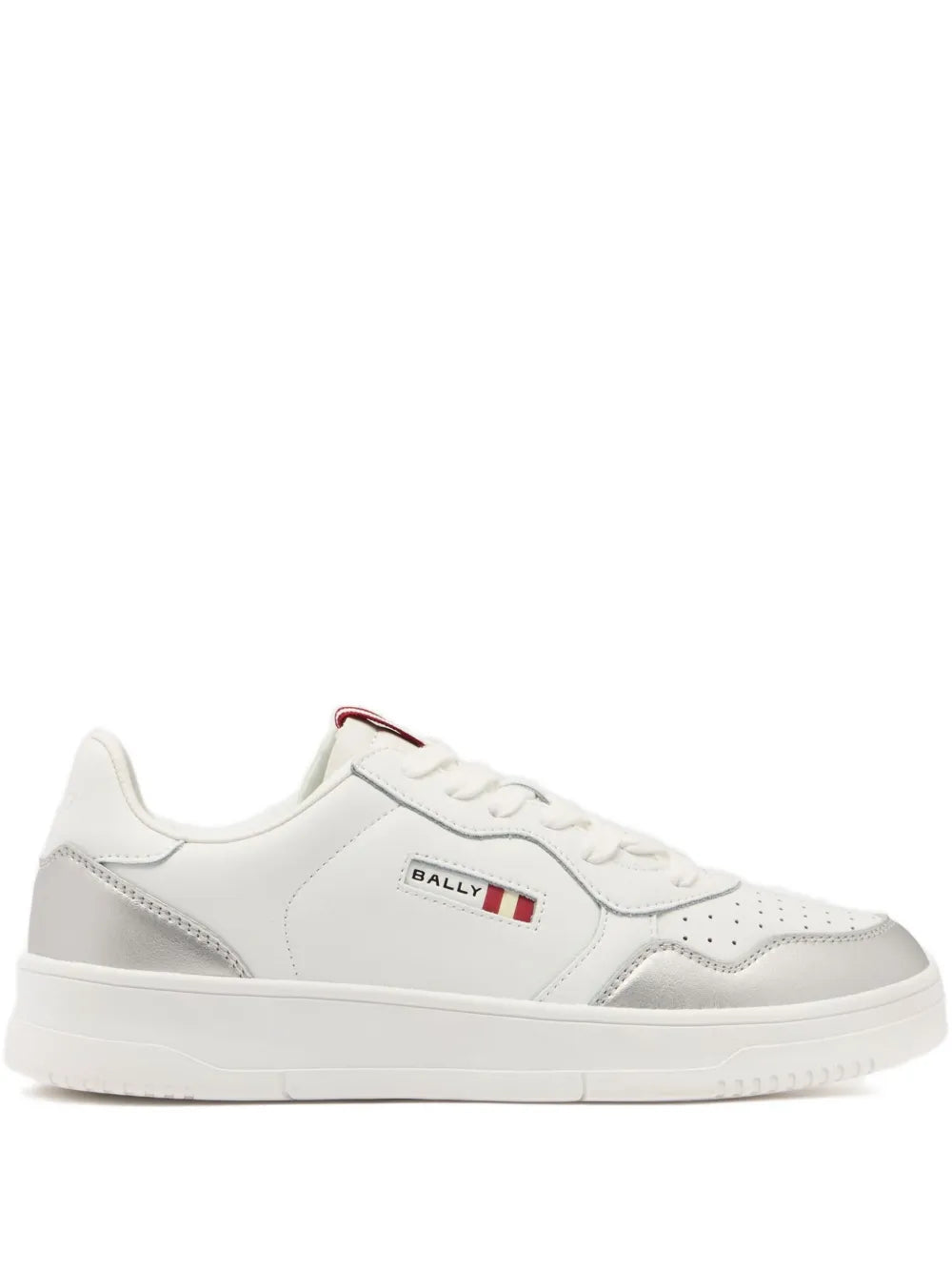 Bally Perforated Jasper Leather — White — Size US M 3.5 - US W 5 — Front View