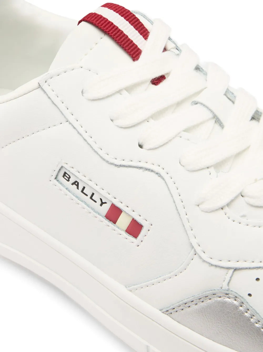 Bally Perforated Jasper Leather — White — Size US M 3.5 - US W 5 — Top View