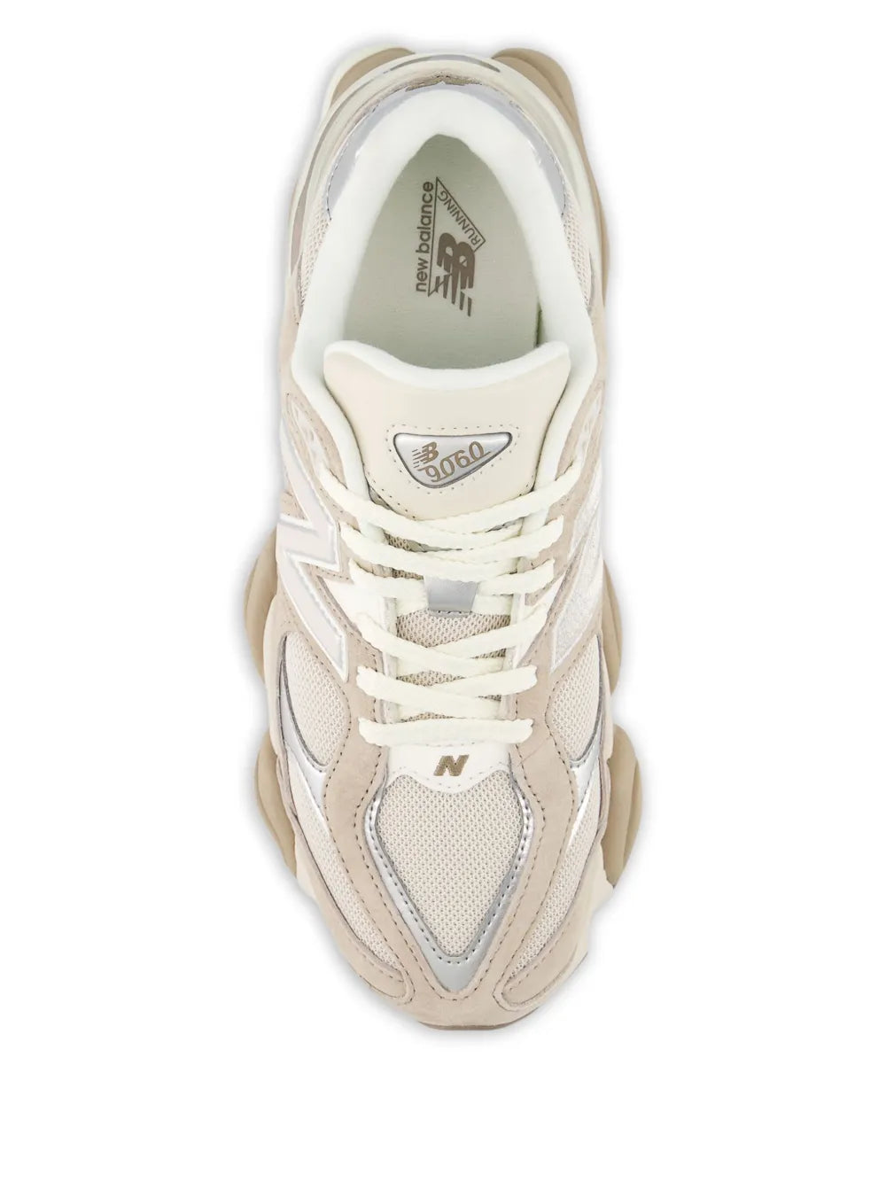 New Balance 9060 — Beige — Size US M 3.5 - US W 5 — Back View