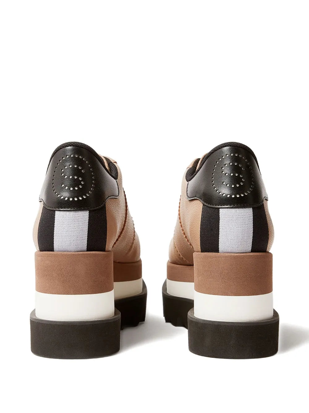 Stella McCartney 55Mm Sneak-Elyse Platform — Light Brown — Size US M 3.5 - US W 5 — Back View