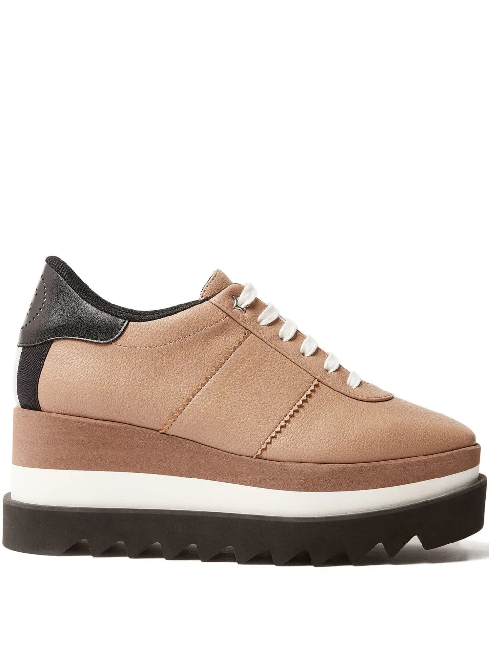 Stella McCartney 55Mm Sneak-Elyse Platform — Light Brown — Size US M 3.5 - US W 5 — Front View