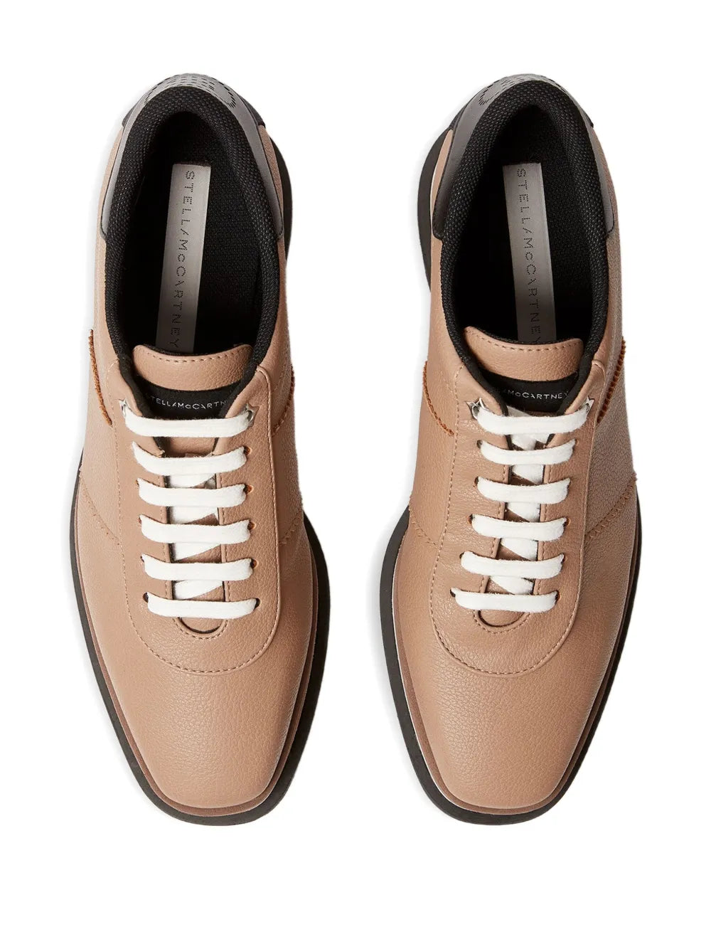 Stella McCartney 55Mm Sneak-Elyse Platform — Light Brown — Size US M 3.5 - US W 5 — Top View