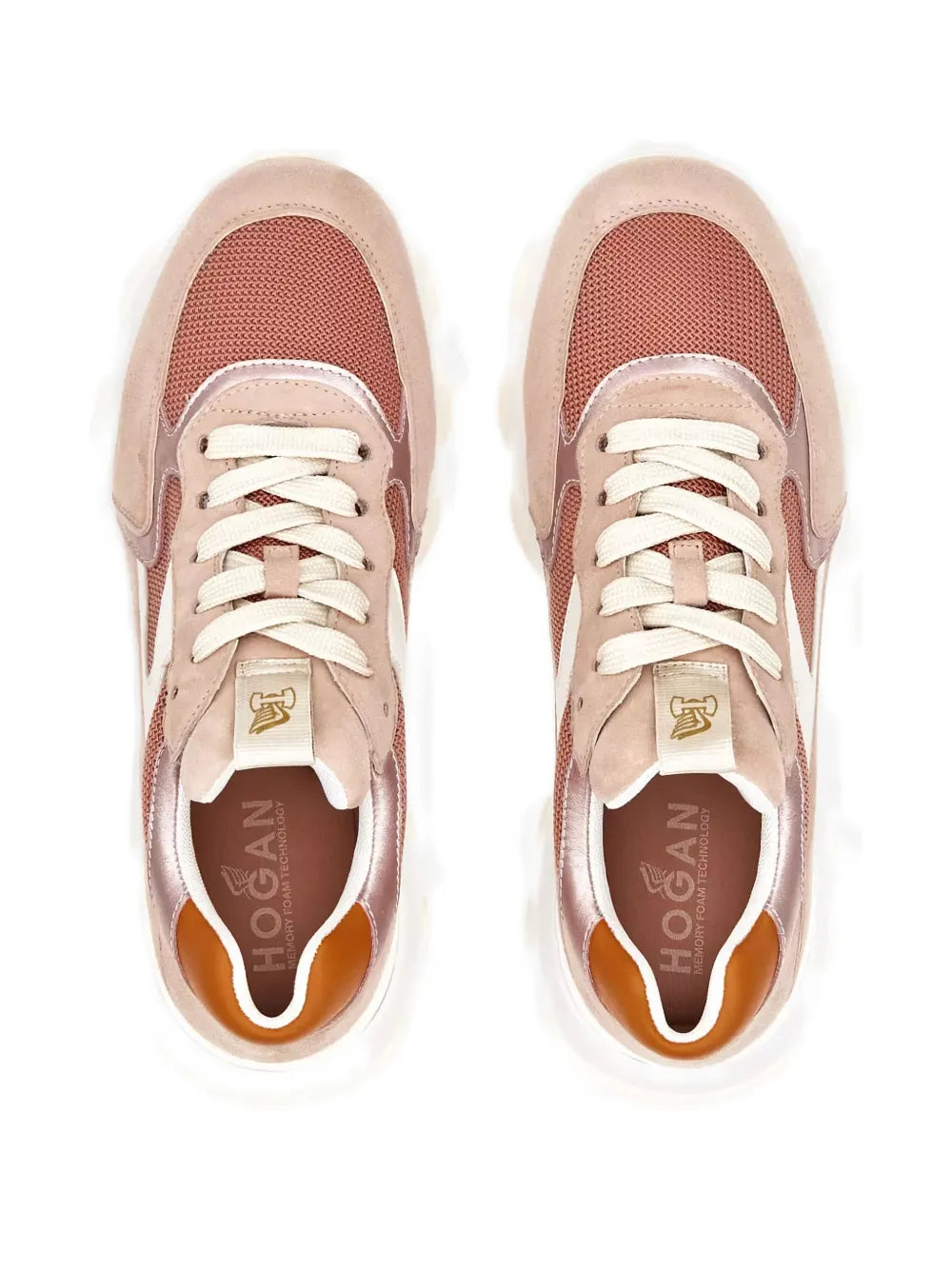 Hogan Hyperactive Lace-Up — Pink — Size US M 3.5 - US W 5 — Back View