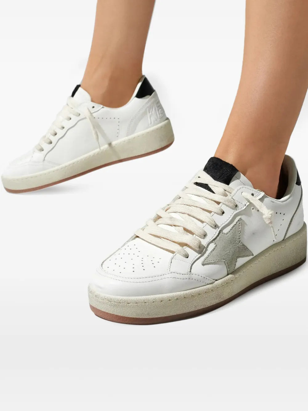 Golden Goose Ball Star Perforated — Black — Size US M 3.5 - US W 5 — Detail View