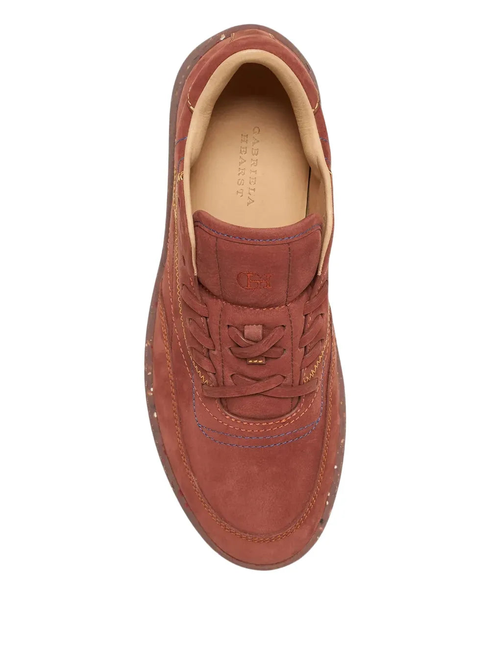 Gabriela Hearst Ohio Contrast-Stitching — Brown — Size US M 3.5 - US W 5 — Back View