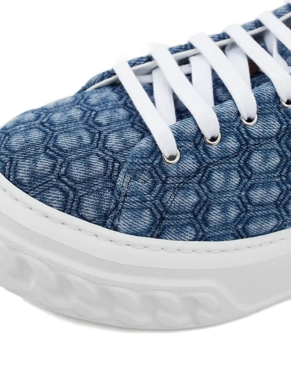 Casadei Off-Road Lace-Up — Blue — Size US M 3.5 - US W 5 — Back View