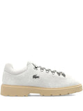 Lacoste Baseshot Suede Low-Top — White — Size US M 3.5 - US W 5 — Front View