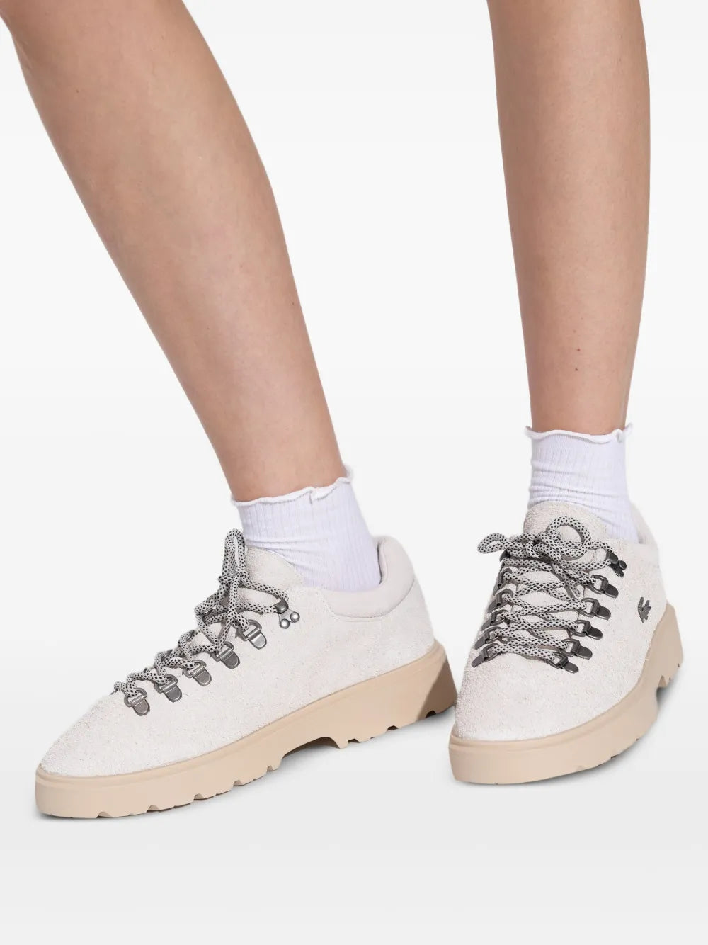 Lacoste Baseshot Suede Low-Top — White — Size US M 3.5 - US W 5 — Detail View