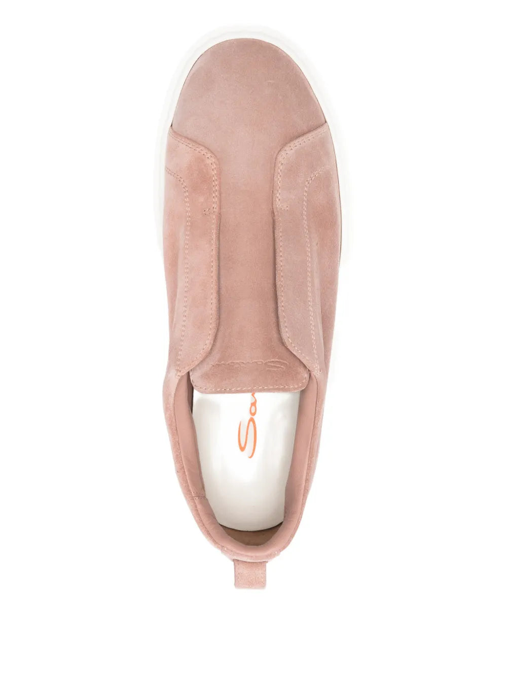Santoni Suede — Pink — Size US M 3.5 - US W 5 — Top View