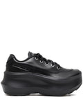 Comme des Gar ns x Salomon Salomon Leather Platform — Black — Size US M 3.5 - US W 5 — Front View