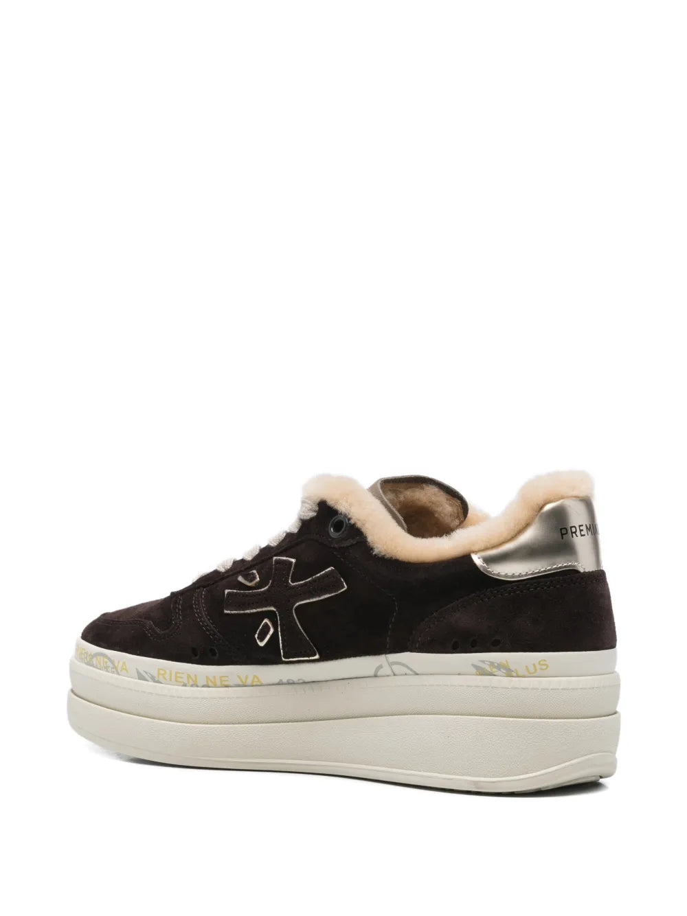 Premiata Suede — Brown — Size US M 3.5 - US W 5 — Back View