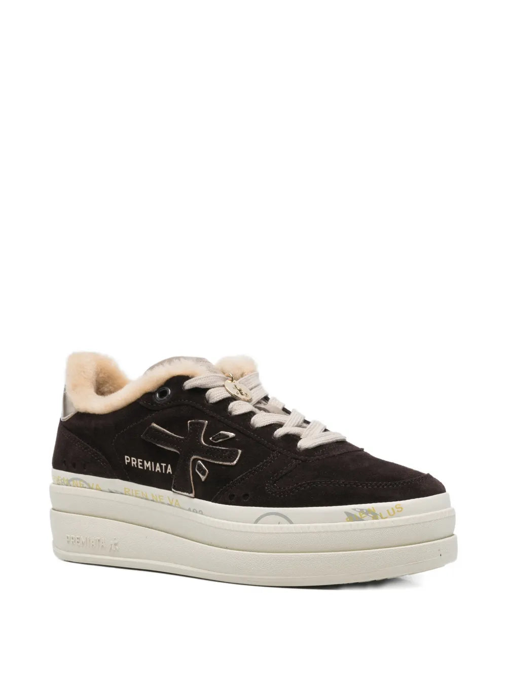 Premiata Suede — Brown — Size US M 3.5 - US W 5 — Side View