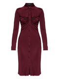 Versace Gathered Detail Mini Dress — Red — Size XXL — Front View