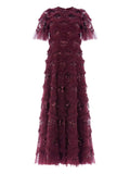 Needle Thread Daisy Ruffled Midi Dress — Same as shown — Size XS — Front View