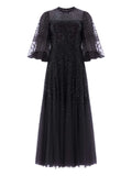 Needle Thread Sequin Embellishment Maxi Dress — Same as shown — Size S — Front View