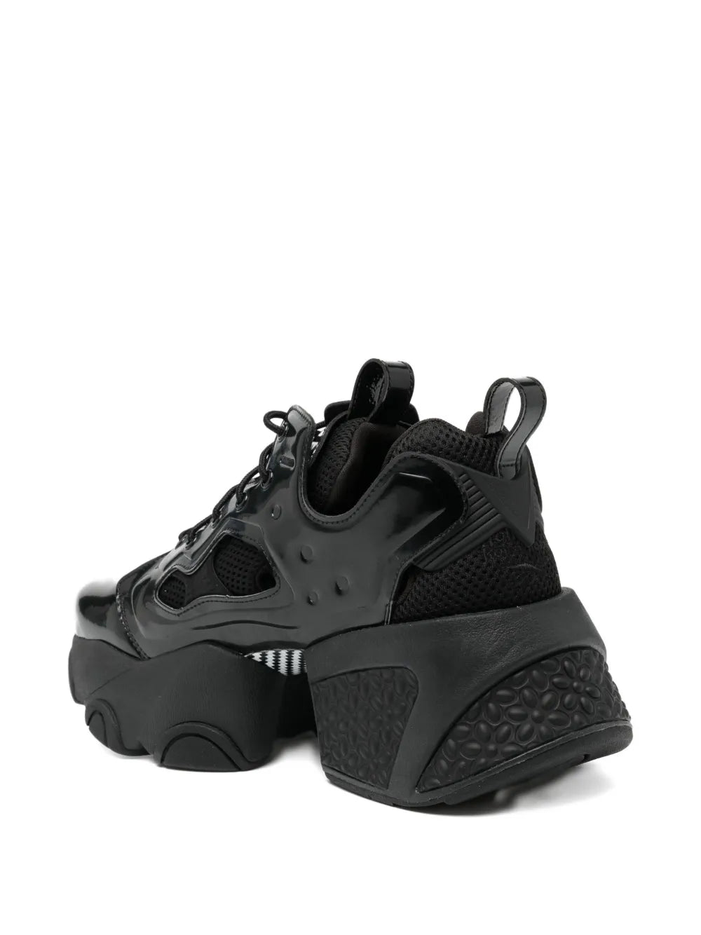 Noir Kei Ninomiya X Reebok Lace-Up Trainers — Black — Size US M 3.5 - US W 5 — Back View