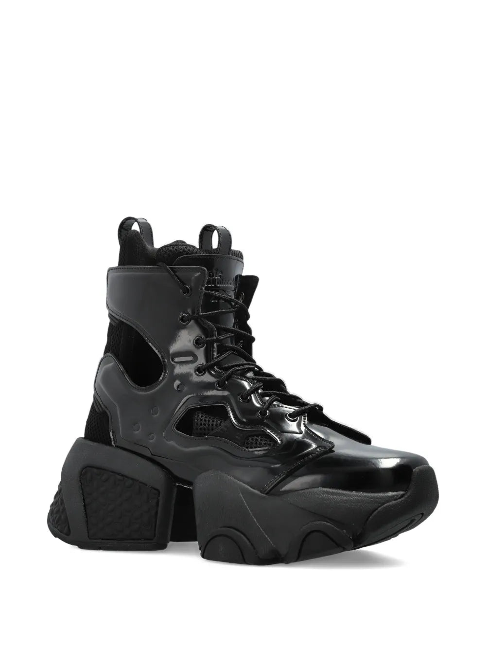 Noir Kei Ninomiya X Comme Des Gar ns Cut-Out Platform — Black — Size US M 3.5 - US W 5 — Side View