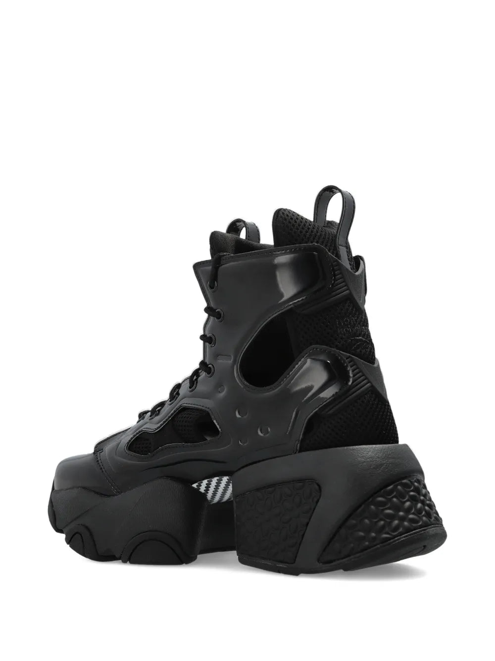 Noir Kei Ninomiya X Comme Des Gar ns Cut-Out Platform — Black — Size US M 3.5 - US W 5 — Top View