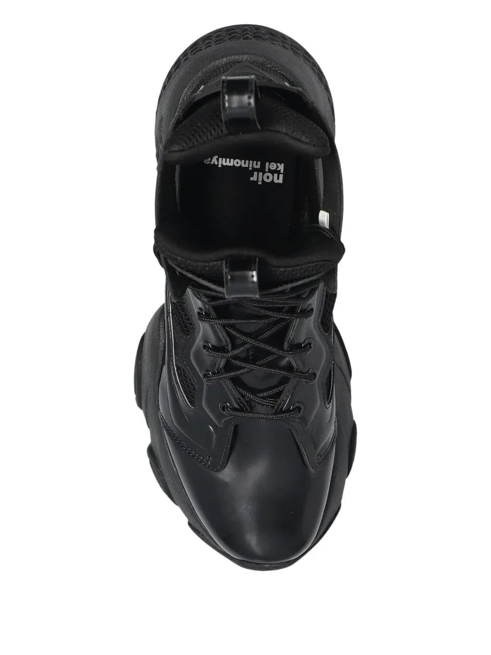 Noir Kei Ninomiya X Comme Des Gar ns Cut-Out Platform — Black — Size US M 3.5 - US W 5 — Back View