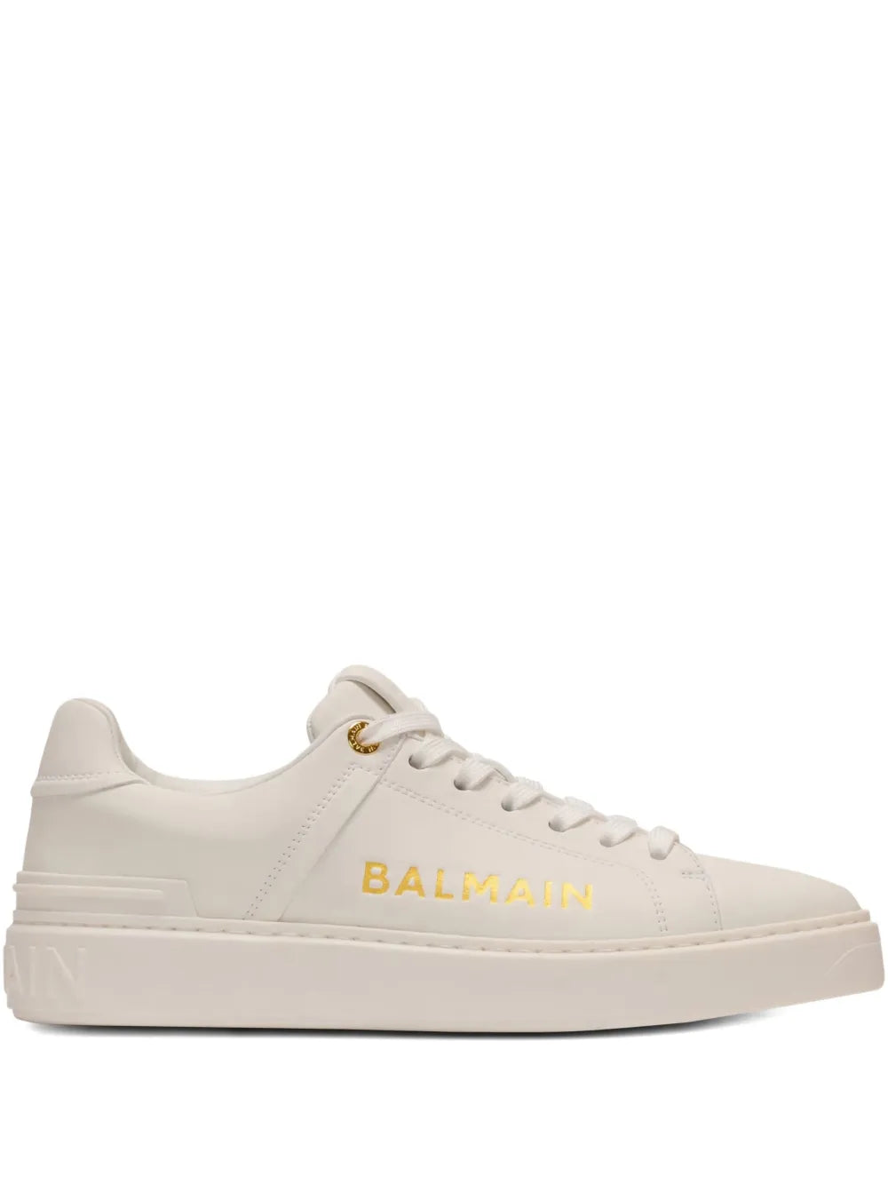 Balmain B-Court Lace-Up — White — Size US M 3.5 - US W 5 — Front View