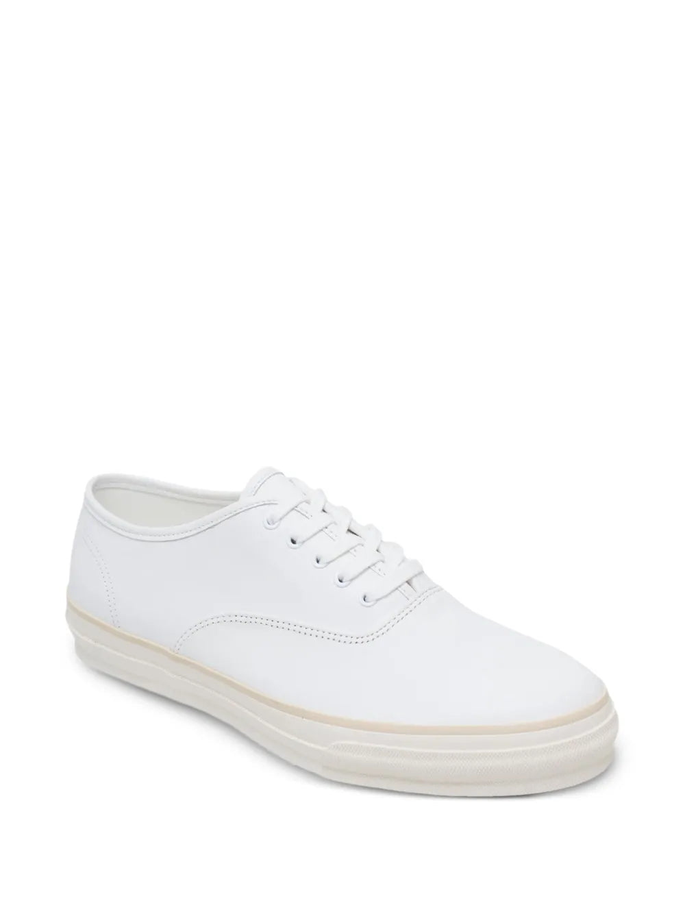 Comme Des Gar ns Comme Des Gar ns Leather Vulcanized Lace-Up — White — Size US M 3.5 - US W 5 — Side View