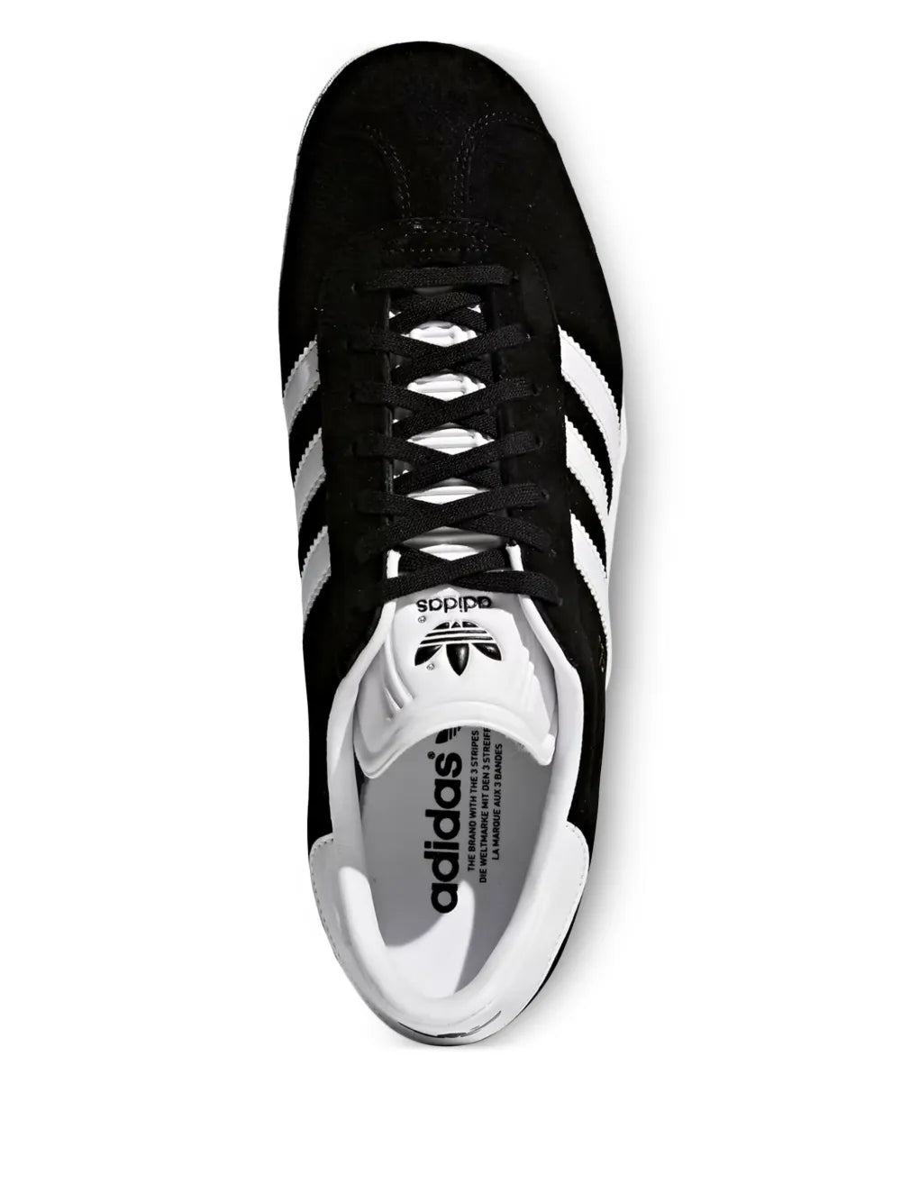 adidas Gazelle — Black — Size US M 3.5 - US W 5 — Side View