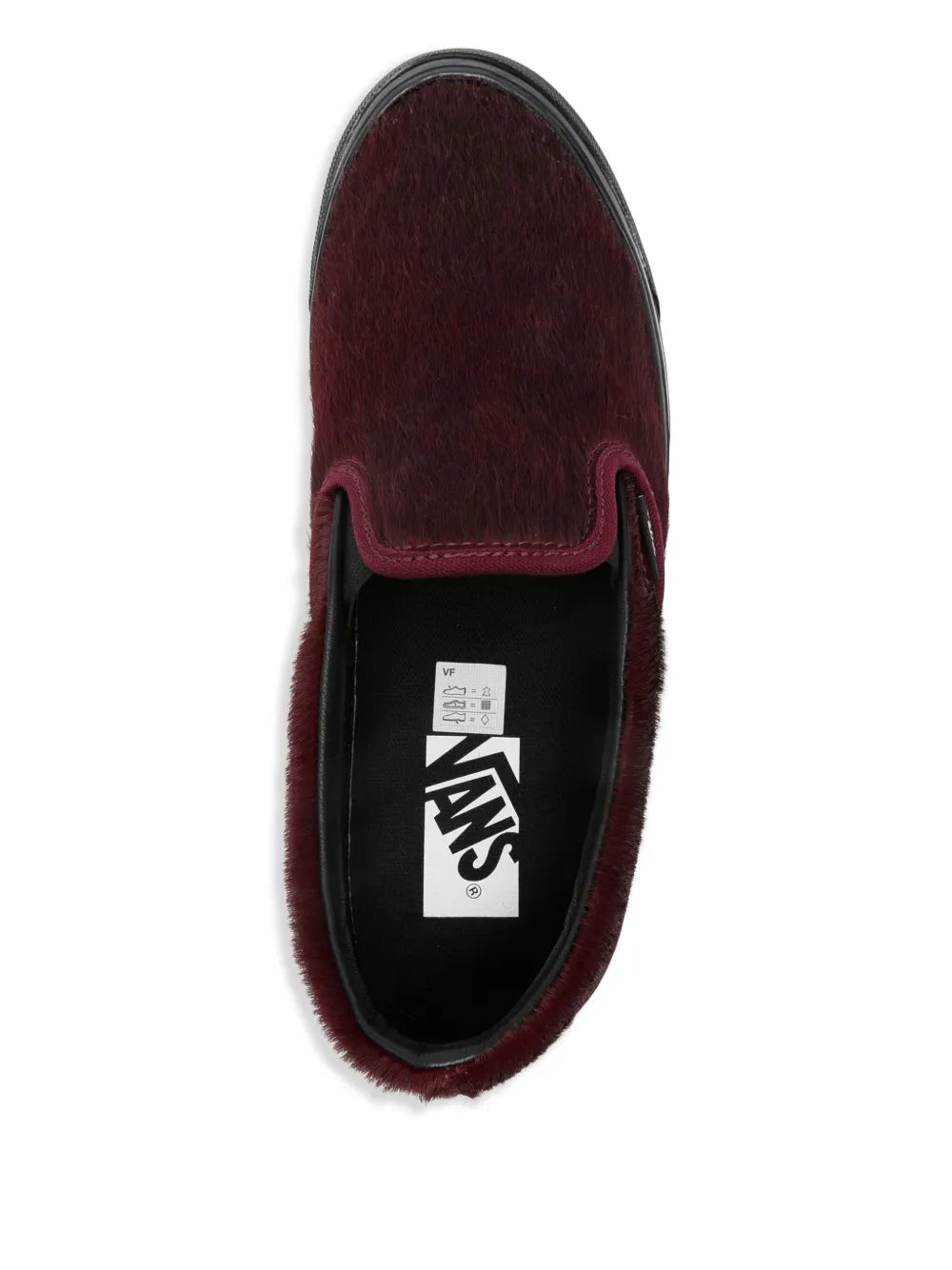 Vans Textured — Red — Size US M 3.5 - US W 5 — Top View