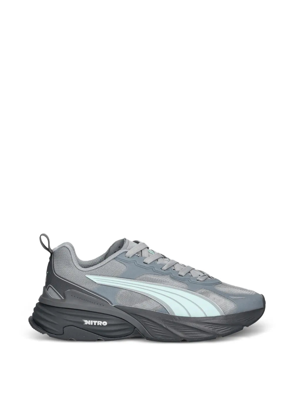 PUMA Nitro V2 Running Training — Grey — Size US M 3.5 - US W 5 — Front View